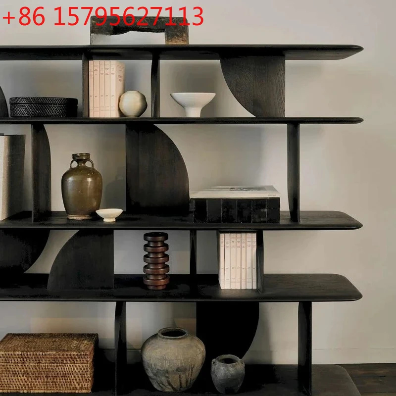medieval bogu rack wabi sabi European solid wood black creative floor display stand
medieval bogu rack wabi sabi European solid wood black creative floor display stand