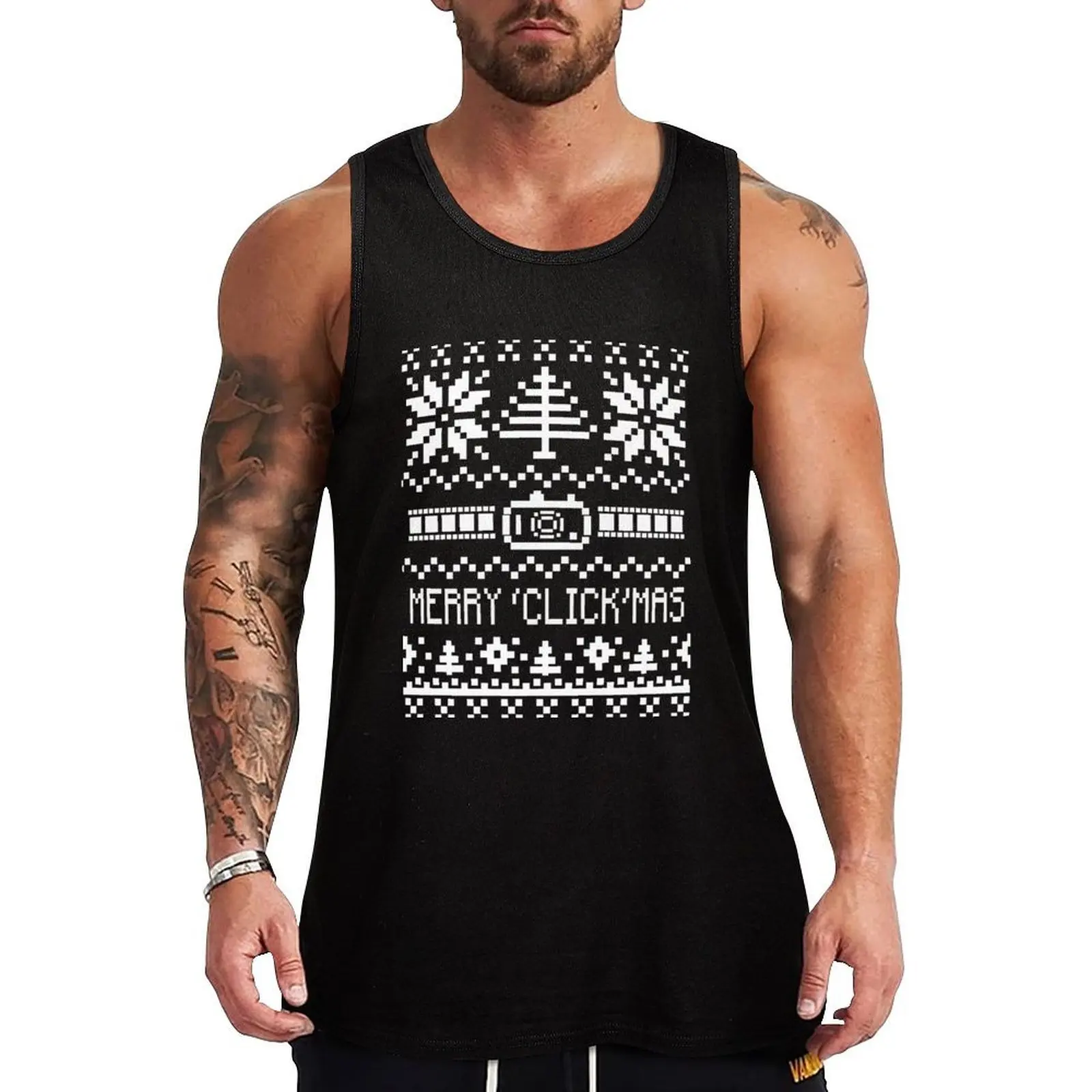 Ugly Christmas Sweater - Camera / Merry 'Click'Mas Tank Top Breathable Athletic Tank Top Workout Quick Dry Shirt
Ugly Christmas Sweater - Camera / Merry 'Click'Mas Tank Top Breathable Athletic Tank Top Workout Quick Dry Shirt