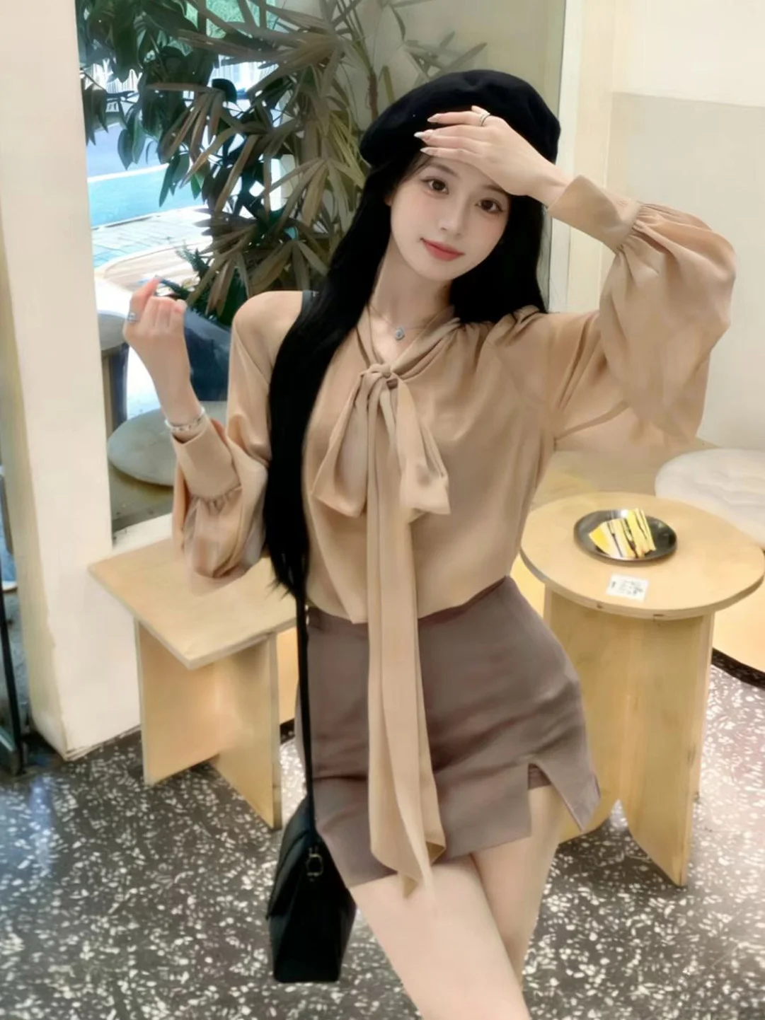 Women's Long Sleeve Shirt And Short Skirt Set Spring 2026 Casual Knot Design Slimming High Waist Fashionable Two Piece Outfit
Women's Long Sleeve Shirt And Short Skirt Set Spring 2026 Casual Knot Design Slimming High Waist Fashionable Two Piece Outfit