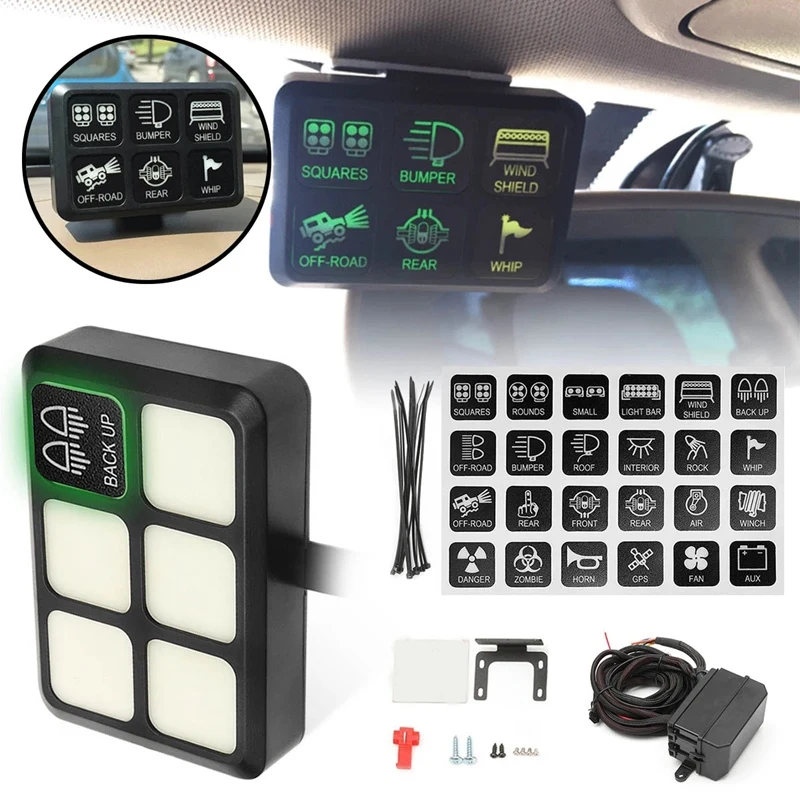 12V Press Screen Switches Panel 6 Gang LED Switch Panel Press Control Panel Box For Car Marine Boat Caravan
12V Press Screen Switches Panel 6 Gang LED Switch Panel Press Control Panel Box For Car Marine Boat Caravan