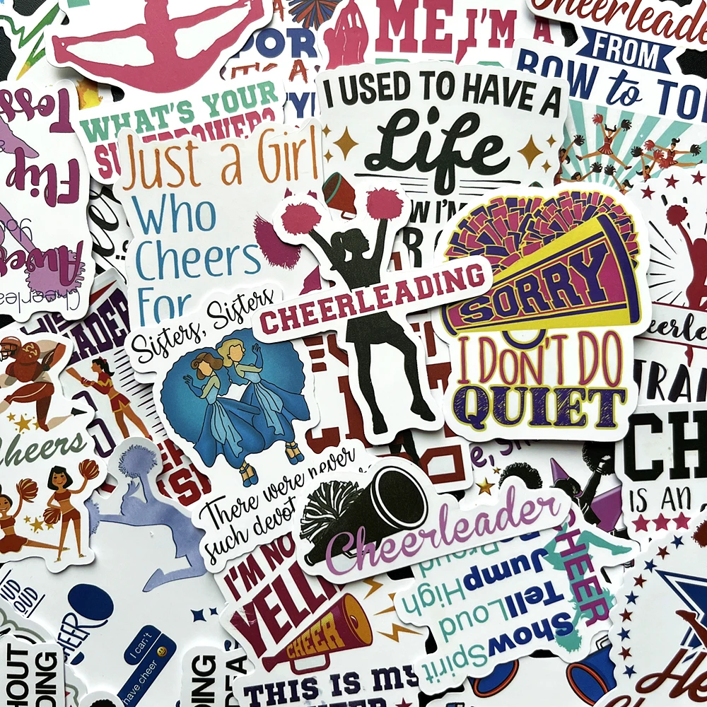 10/50Pcs English Slogan Cartoon Cheerleading Stickers Personalized Decoration Luggage Notebook Waterproof Cute Kids Girl Toys
10/50Pcs English Slogan Cartoon Cheerleading Stickers Personalized Decoration Luggage Notebook Waterproof Cute Kids Girl Toys