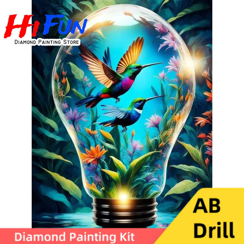 Hummingbirds in Light Bulb Abstraction AB Drills 5D DIY Diamond Painting Cross Stitch Living Room Wall Art Bedroom Decor
Hummingbirds in Light Bulb Abstraction AB Drills 5D DIY Diamond Painting Cross Stitch Living Room Wall Art Bedroom Decor