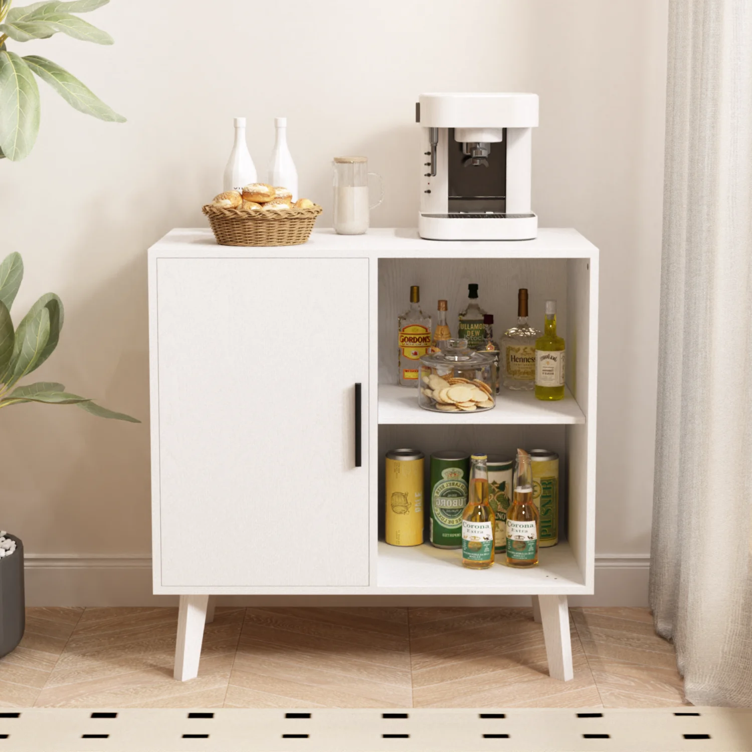 Sideboard Buffet Kitchen Storage Cabinet, Accent Cabinet with Solid Wood Feet for Decorated Doors, Dining Room, Hallway, Cupboar
Sideboard Buffet Kitchen Storage Cabinet, Accent Cabinet with Solid Wood Feet for Decorated Doors, Dining Room, Hallway, Cupboar