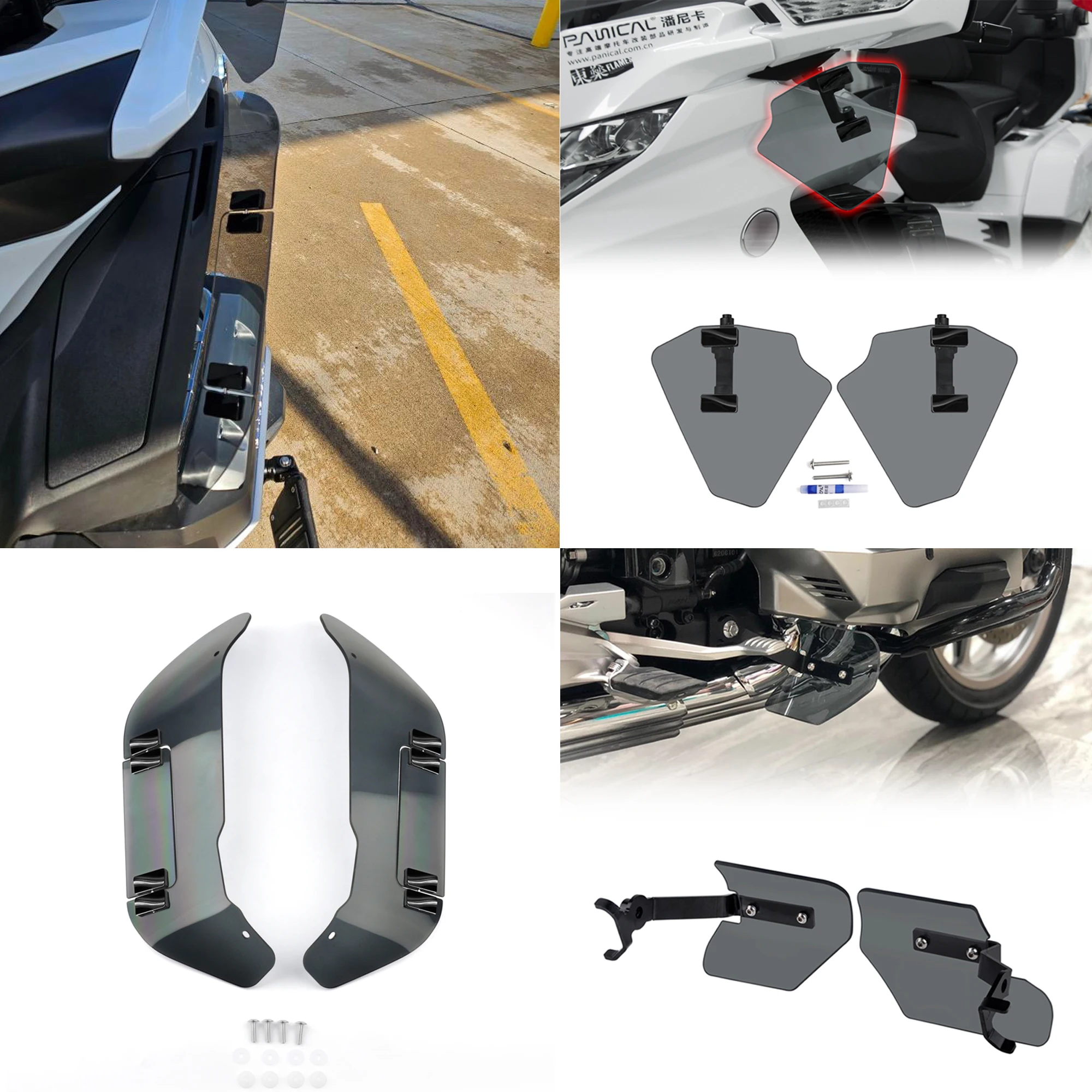 Panical Hand Guard Mount Tint Mirror Wind Case Upper Low Feet Air Deflector For Honda Gold Wing GL1800 F6B 2018-2024 PC Black
Panical Hand Guard Mount Tint Mirror Wind Case Upper Low Feet Air Deflector For Honda Gold Wing GL1800 F6B 2018-2024 PC Black