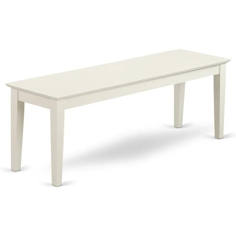 East West Furniture Capri Dining Table Bench with Solid Wood Seat, 51x15x18 Inch, Linen White
East West Furniture Capri Dining Table Bench with Solid Wood Seat, 51x15x18 Inch, Linen White