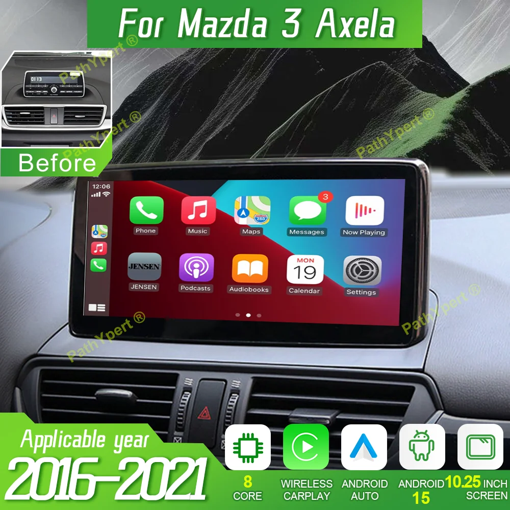 8 Core 8G+256GB Android 15 For Mazda 3 Axela 2016-2021 10.25"Touch Screen 2DIN Smart Car System Stereo BT WIFI Carplay AutoRadio
8 Core 8G+256GB Android 15 For Mazda 3 Axela 2016-2021 10.25"Touch Screen 2DIN Smart Car System Stereo BT WIFI Carplay AutoRadio