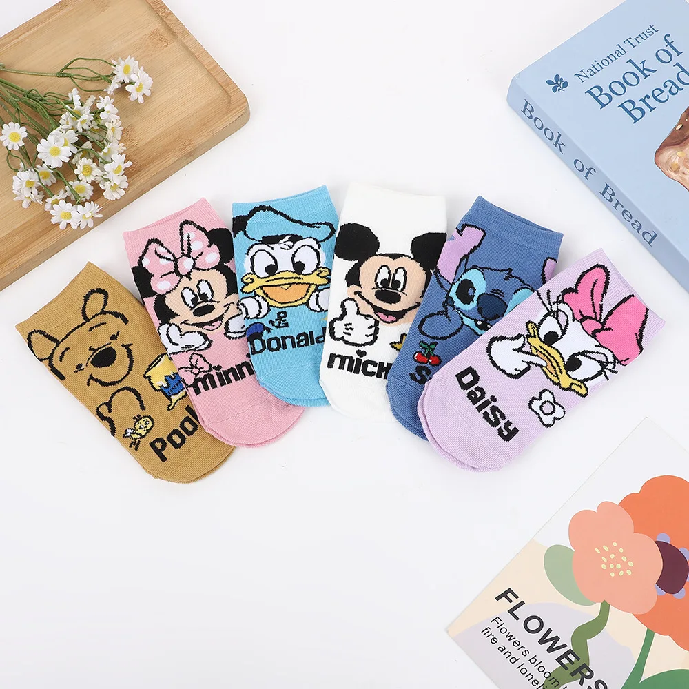 6 Pairs Disney Stitch Mickey Mouse Boys Gilrs Socks Cotton Comfortable Anime Cartoon Four Seasons Socks Cute Short Socks Gift
6 Pairs Disney Stitch Mickey Mouse Boys Gilrs Socks Cotton Comfortable Anime Cartoon Four Seasons Socks Cute Short Socks Gift