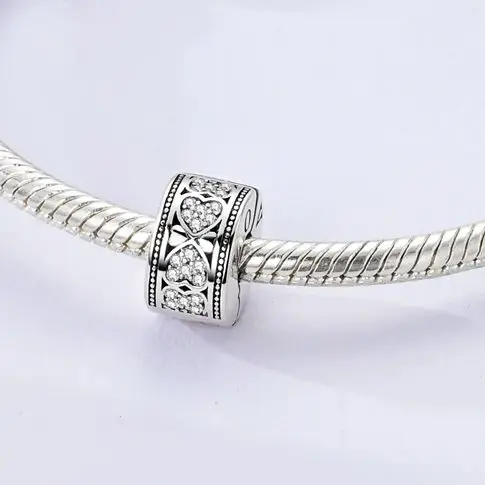 Bead 925 Sterling Silver Charm Fit Bracelet Diy For Woman Charm Clamp Clip Heart Fashion Jewelry Gift
Bead 925 Sterling Silver Charm Fit Bracelet Diy For Woman Charm Clamp Clip Heart Fashion Jewelry Gift