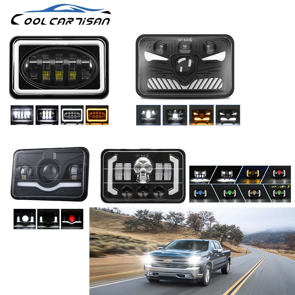 4x6 Inch Truck Work Light Bar Off-road Additional Headlights 12v 24V DRL Hi-Lo Beam Halo for Motorcycle SUV Truck Lamp
4x6 Inch Truck Work Light Bar Off-road Additional Headlights 12v 24V DRL Hi-Lo Beam Halo for Motorcycle SUV Truck Lamp
