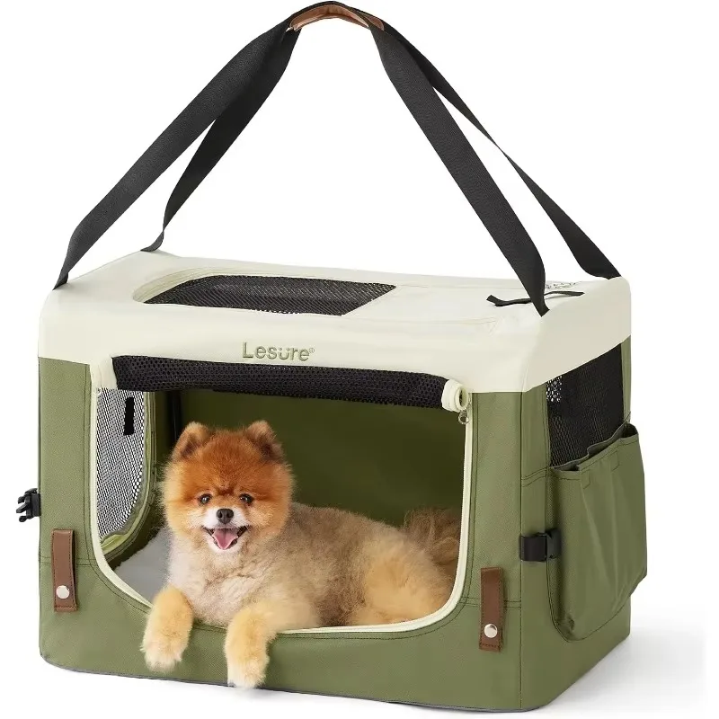 Collapsible Travel Dog Crate for Small Dogs, Portable Soft Dog Crate for Outdoor & Indoor, Folding Fabric Dog Kennel
Collapsible Travel Dog Crate for Small Dogs, Portable Soft Dog Crate for Outdoor & Indoor, Folding Fabric Dog Kennel