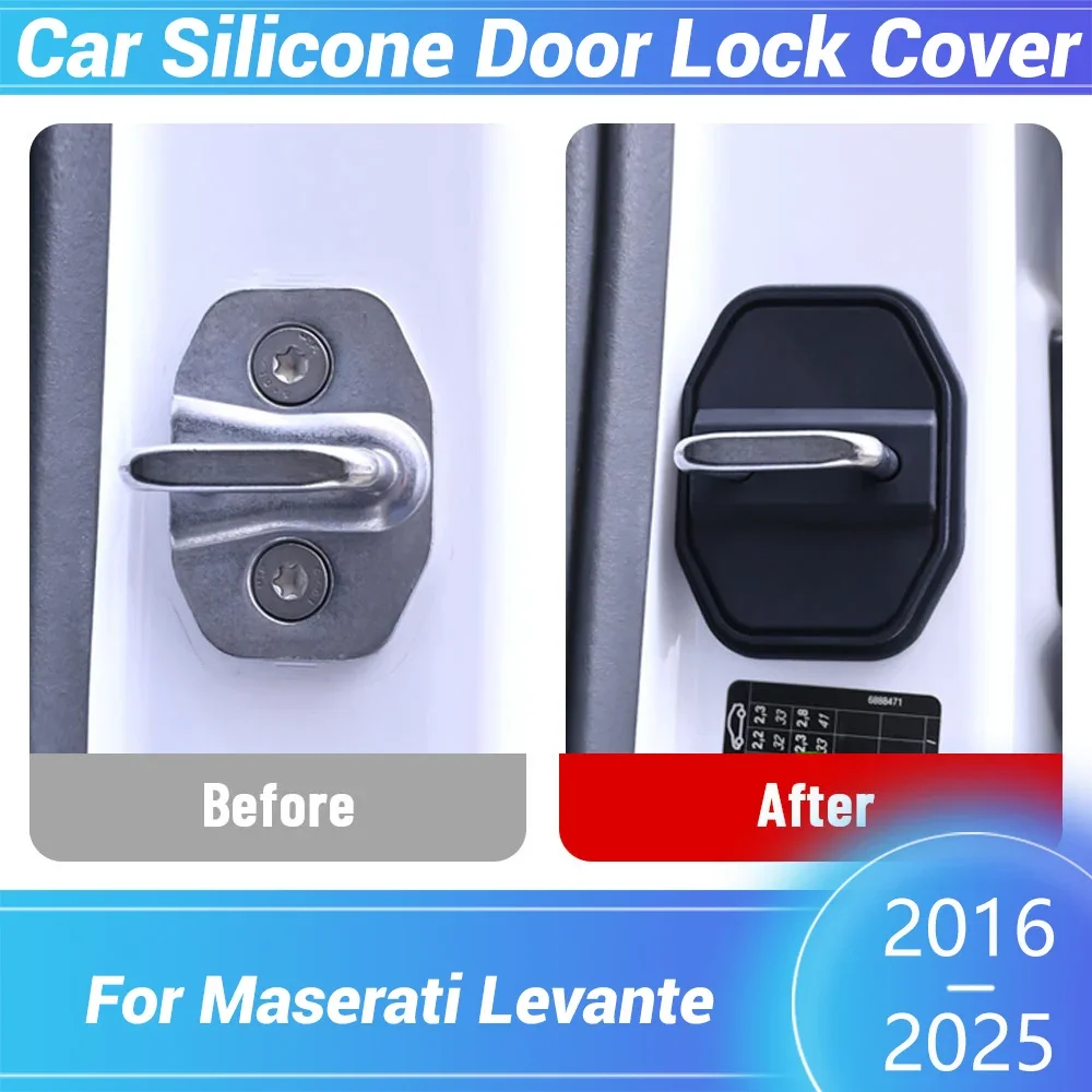 For Maserati Levante 2016-2025 Car Door Lock Silicone Buckle Protector Cover Automotive Door Latch Anti-collision Accessories
For Maserati Levante 2016-2025 Car Door Lock Silicone Buckle Protector Cover Automotive Door Latch Anti-collision Accessories