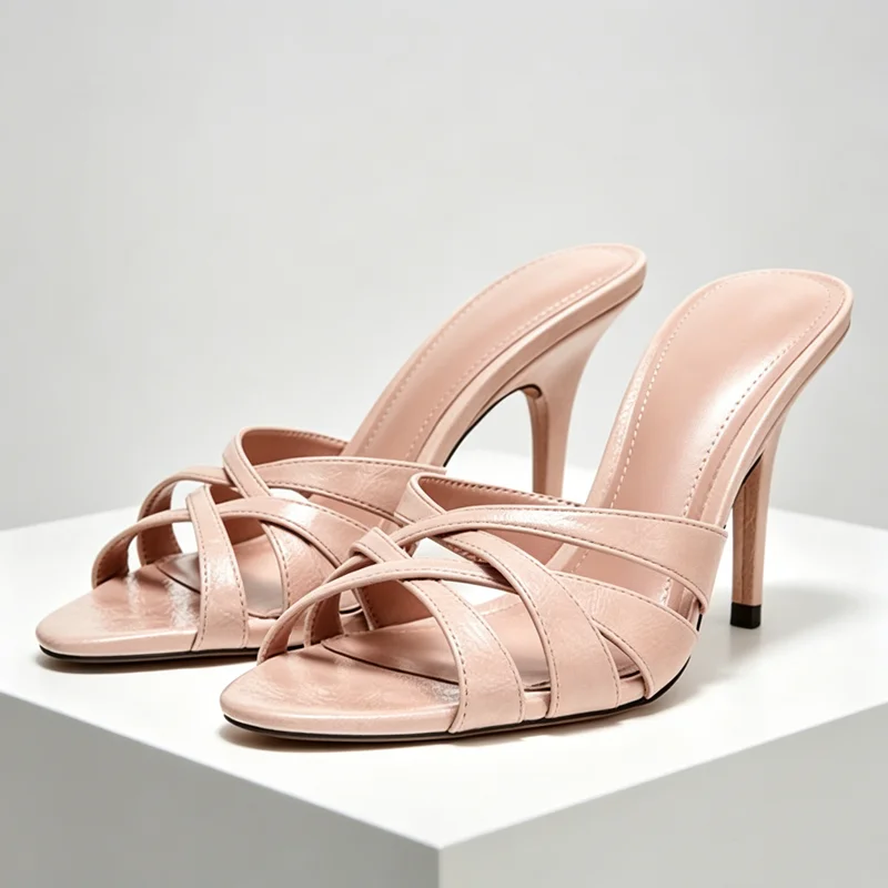 Crossover Front Straps Heeled Sandals Women Sexy Peep Toe High Stiletto Heel Slippers for Ladies Summer Elegant Women's Shoes
Crossover Front Straps Heeled Sandals Women Sexy Peep Toe High Stiletto Heel Slippers for Ladies Summer Elegant Women's Shoes