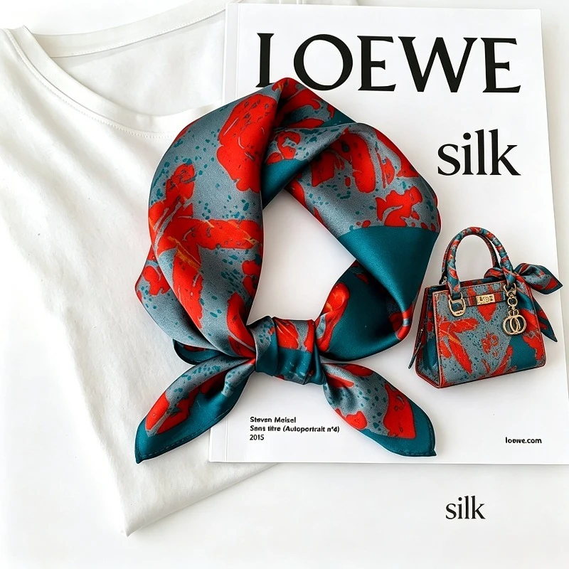 2026 New Korean Version of Silk Square Scarf Women's Fashion Small Scarf Mulberry Silk Tied Bag Tied Hair Scarf Scarf Scarf
2026 New Korean Version of Silk Square Scarf Women's Fashion Small Scarf Mulberry Silk Tied Bag Tied Hair Scarf Scarf Scarf