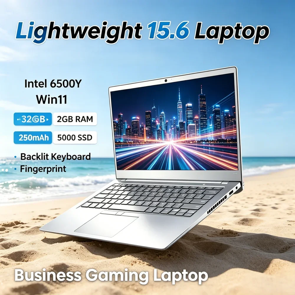 Lightweight 15.6 Laptop Intel 6500Y Win11 32GB RAM 2TB SSD 5000mAh Backlit Keyboard Fingerprint Business Gaming Laptop
Lightweight 15.6 Laptop Intel 6500Y Win11 32GB RAM 2TB SSD 5000mAh Backlit Keyboard Fingerprint Business Gaming Laptop