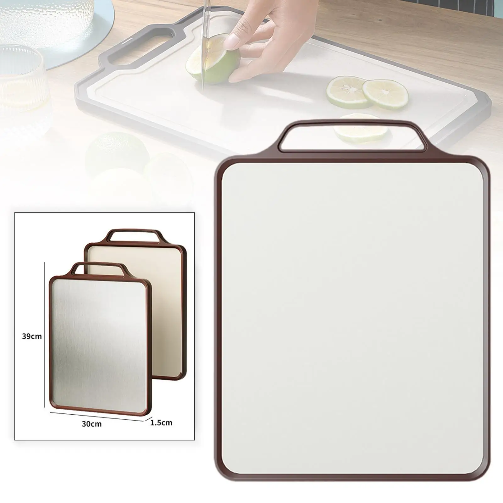 Разделочная доска, легко чистящаяся, бытовая, нескользящая, кухонная утварь, кухонная разделочная доска для фруктов, хлеба, кухни, сыра, мяса
Разделочная доска, легко чистящаяся, бытовая, нескользящая, кухонная утварь, кухонная разделочная доска для фруктов, хлеба, кухни, сыра, мяса