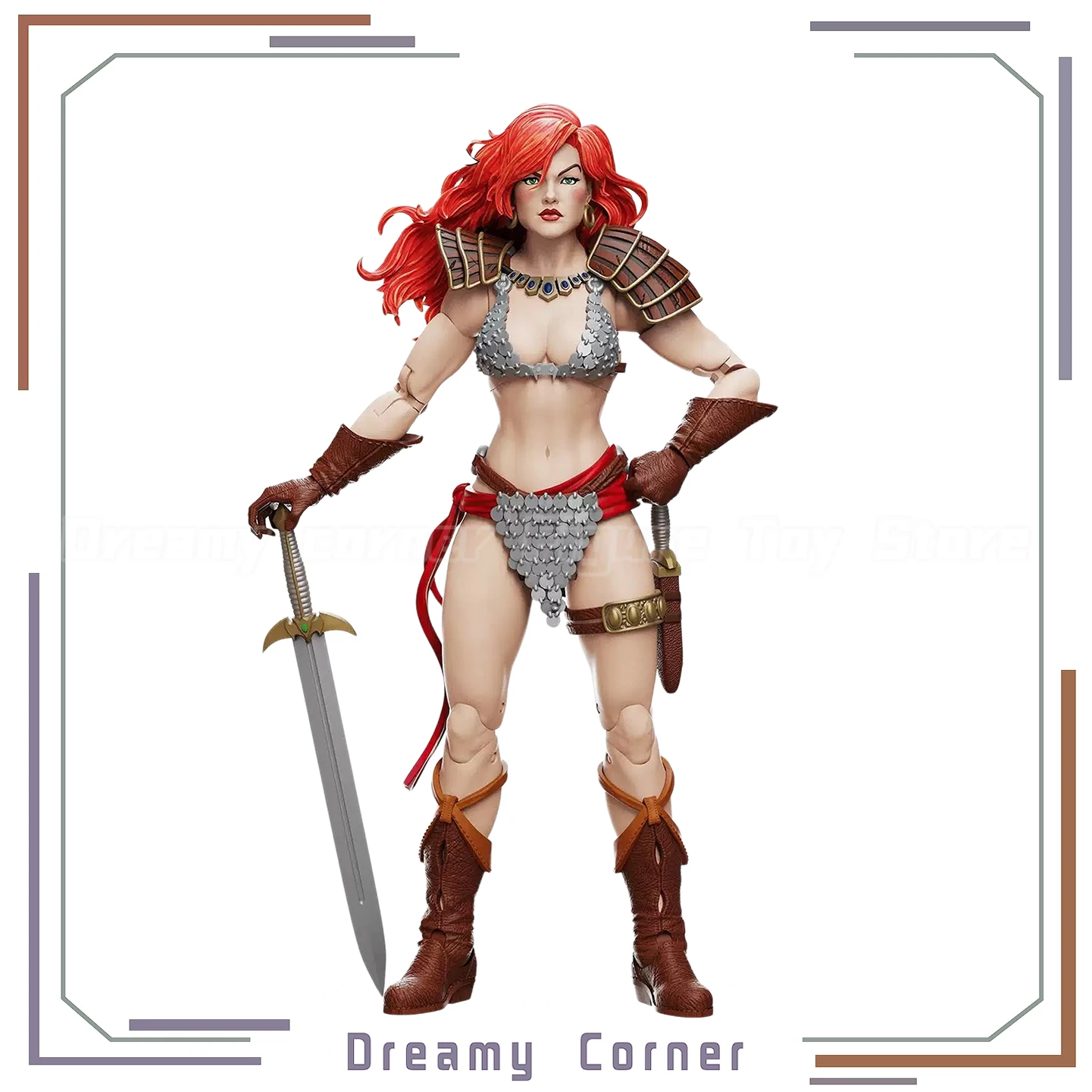 【In Stock】Original BFS Queen's Sword Red Sonja 1/12 Scale Action Figure Toys Model
【In Stock】Original BFS Queen's Sword Red Sonja 1/12 Scale Action Figure Toys Model