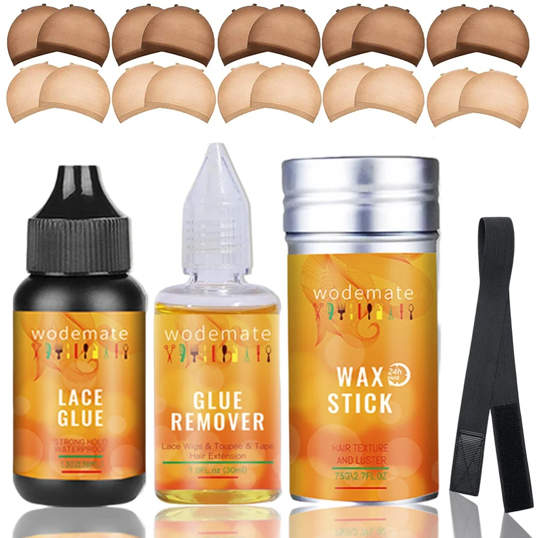 Lace Front Wig Glue Waterproof Hair Replacement Adhesive Strong Hold Wig Bonding Glue+Wax Stick For Hair Wig Accessory Kit
Lace Front Wig Glue Waterproof Hair Replacement Adhesive Strong Hold Wig Bonding Glue+Wax Stick For Hair Wig Accessory Kit