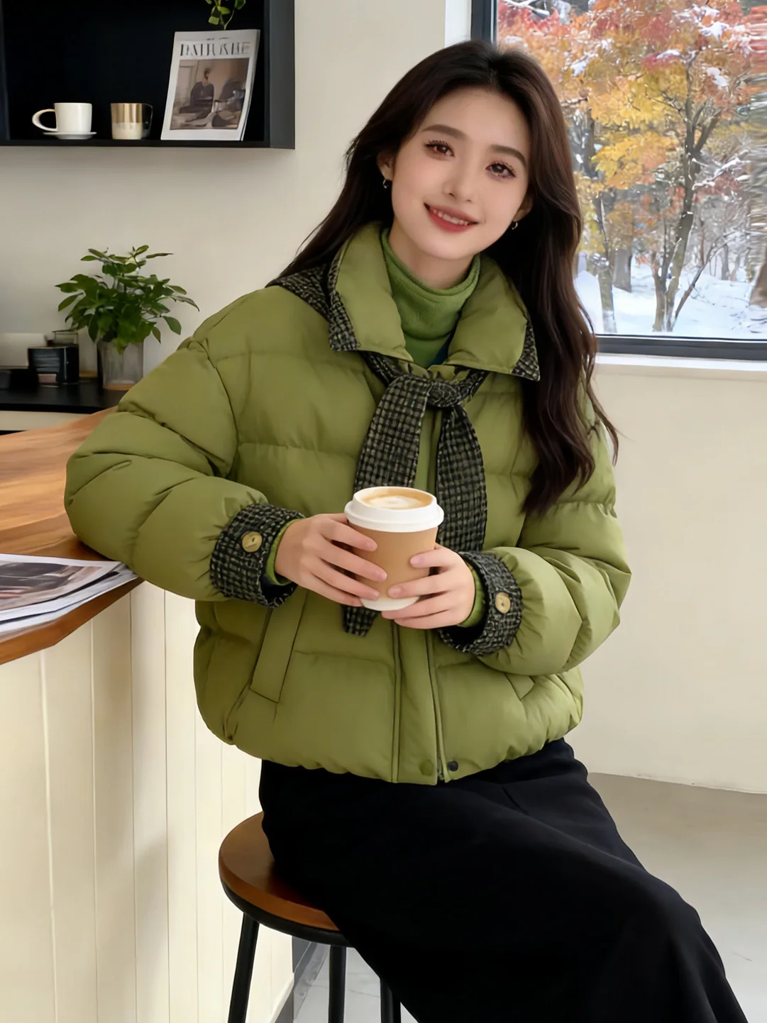 Зеленая утепленная хлопковая куртка с капюшоном, женская модная повседневная теплая верхняя одежда, зима 2025, новый стиль, корейский свободный крой, на молнии
Зеленая утепленная хлопковая куртка с капюшоном, женская модная повседневная теплая верхняя одежда, зима 2025, новый стиль, корейский свободный крой, на молнии