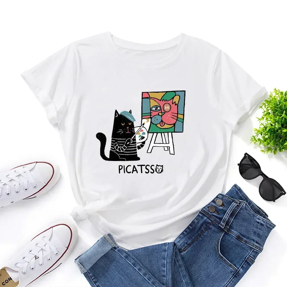 Women's Tshirt Harajuku Woman Clothes cat painter Graphic T Shirts Tops Fashion Graphic T Shirt Women Summer Aesthetic Clothes
Women's Tshirt Harajuku Woman Clothes cat painter Graphic T Shirts Tops Fashion Graphic T Shirt Women Summer Aesthetic Clothes