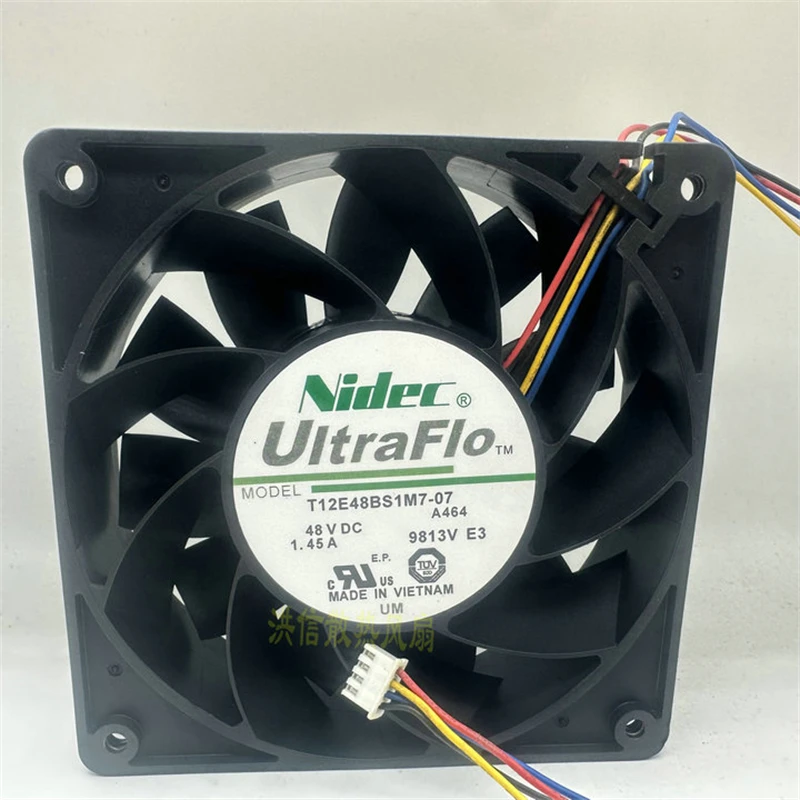 1 шт. для Nidec T12E48BS1M7-07 DC 48 В 1,45 А 120x120x38 мм 4-проводной охлаждающий вентилятор
1 шт. для Nidec T12E48BS1M7-07 DC 48 В 1,45 А 120x120x38 мм 4-проводной охлаждающий вентилятор