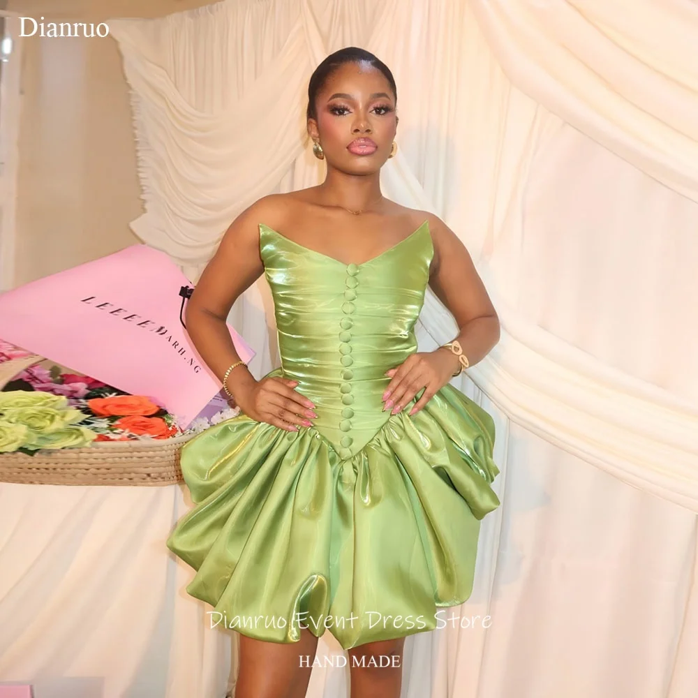 Dianruo Green A Line Prom Dresses Above Knee Homecoming Dresses Satin Sweetheart Lace Up Back Birthday Party Gowns Customized
Dianruo Green A Line Prom Dresses Above Knee Homecoming Dresses Satin Sweetheart Lace Up Back Birthday Party Gowns Customized