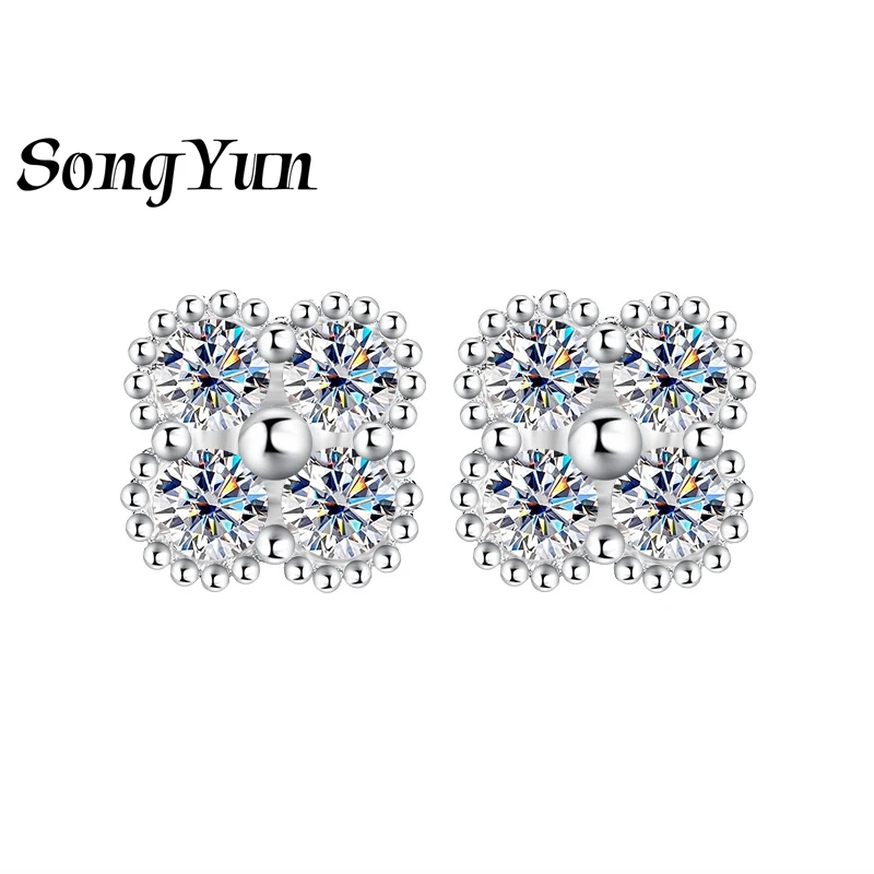 SONGYUN Brand Jewelry 925 Sterling Silver Earrings Moissanite Diamond Huggie Wedding for Her Real Gold Plated MST Patent Earring
SONGYUN Brand Jewelry 925 Sterling Silver Earrings Moissanite Diamond Huggie Wedding for Her Real Gold Plated MST Patent Earring