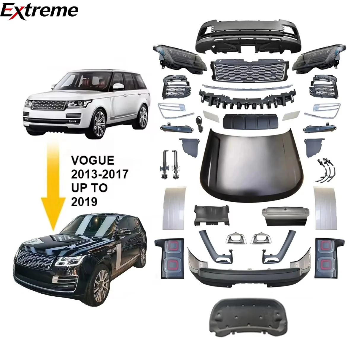Hot Selling Facelift Body Kit for Range Rover Vogue L405 2013-2017 Upgrade to New 2022 Sva Style Conversion Bodykit
Hot Selling Facelift Body Kit for Range Rover Vogue L405 2013-2017 Upgrade to New 2022 Sva Style Conversion Bodykit