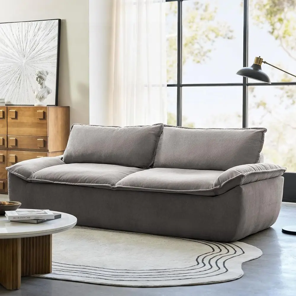 Oversized Grey Cloud Sofa with Deep Seat, 3-Seat Couch, Removable Cushions, No Assembly Needed
Oversized Grey Cloud Sofa with Deep Seat, 3-Seat Couch, Removable Cushions, No Assembly Needed
