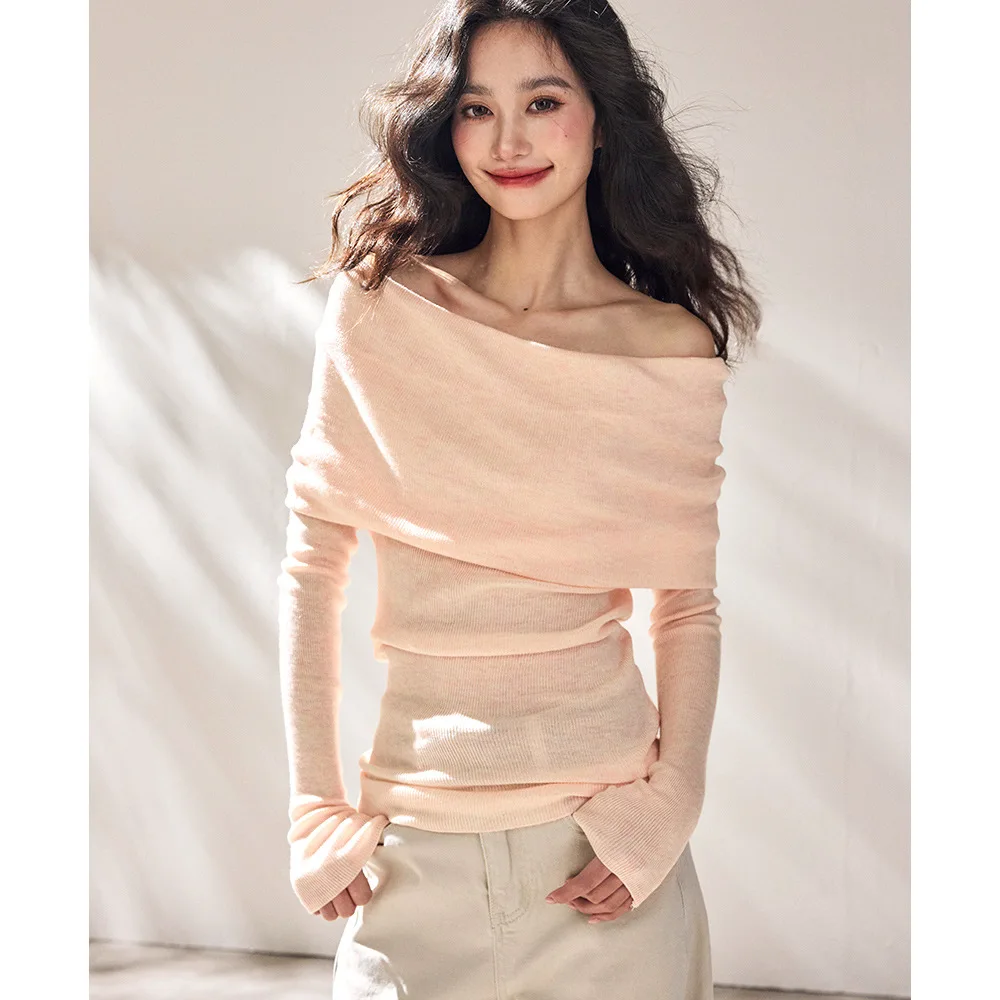Stylish Knitted Top Shoulder Bared Long Sleeve One Shoulder Design Retro Fashion Spring New Arrival from Shengdu Polyester Fiber
Stylish Knitted Top Shoulder Bared Long Sleeve One Shoulder Design Retro Fashion Spring New Arrival from Shengdu Polyester Fiber