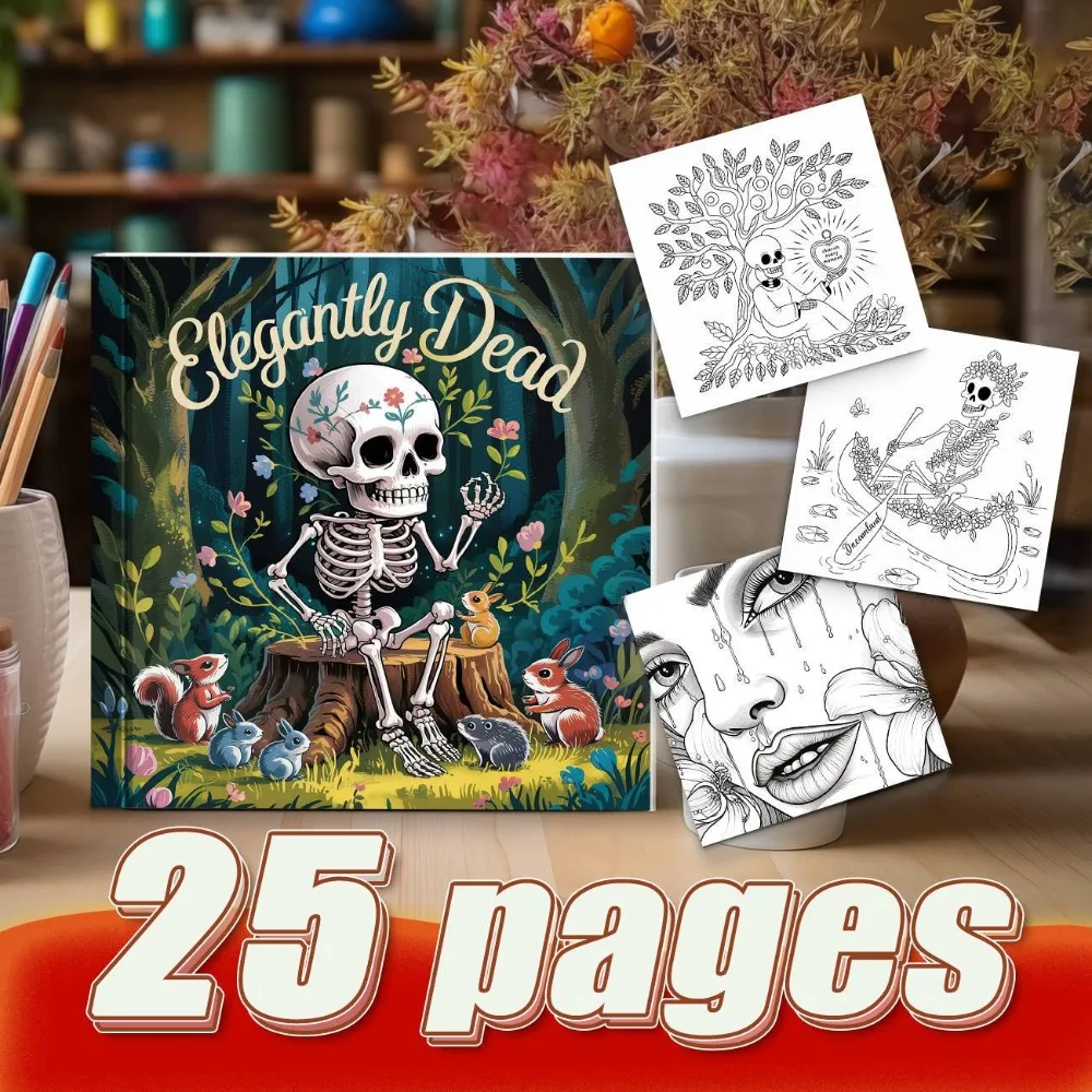Flower Fairy And Cartoon Skeleton Coloring Book For Girls Feel Sweet And Warm Atmosphere With Lovely And Fashionable Style
Flower Fairy And Cartoon Skeleton Coloring Book For Girls Feel Sweet And Warm Atmosphere With Lovely And Fashionable Style
