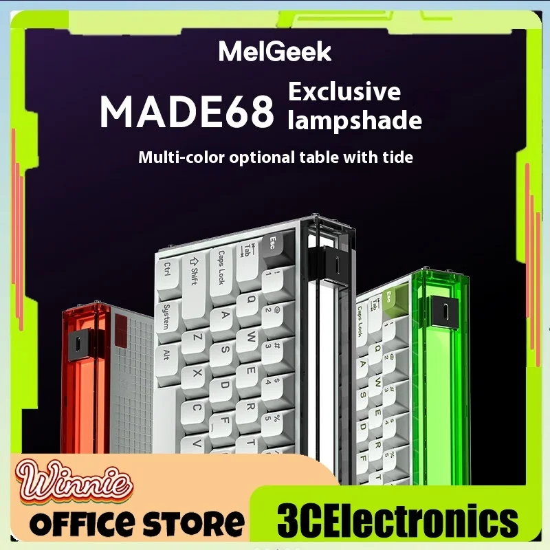Melgeek Made68 Mechanical Keyboard Lampshade Pc Decorative Light For Esports Games Customized Keyboard Accessories Gifts
Melgeek Made68 Mechanical Keyboard Lampshade Pc Decorative Light For Esports Games Customized Keyboard Accessories Gifts