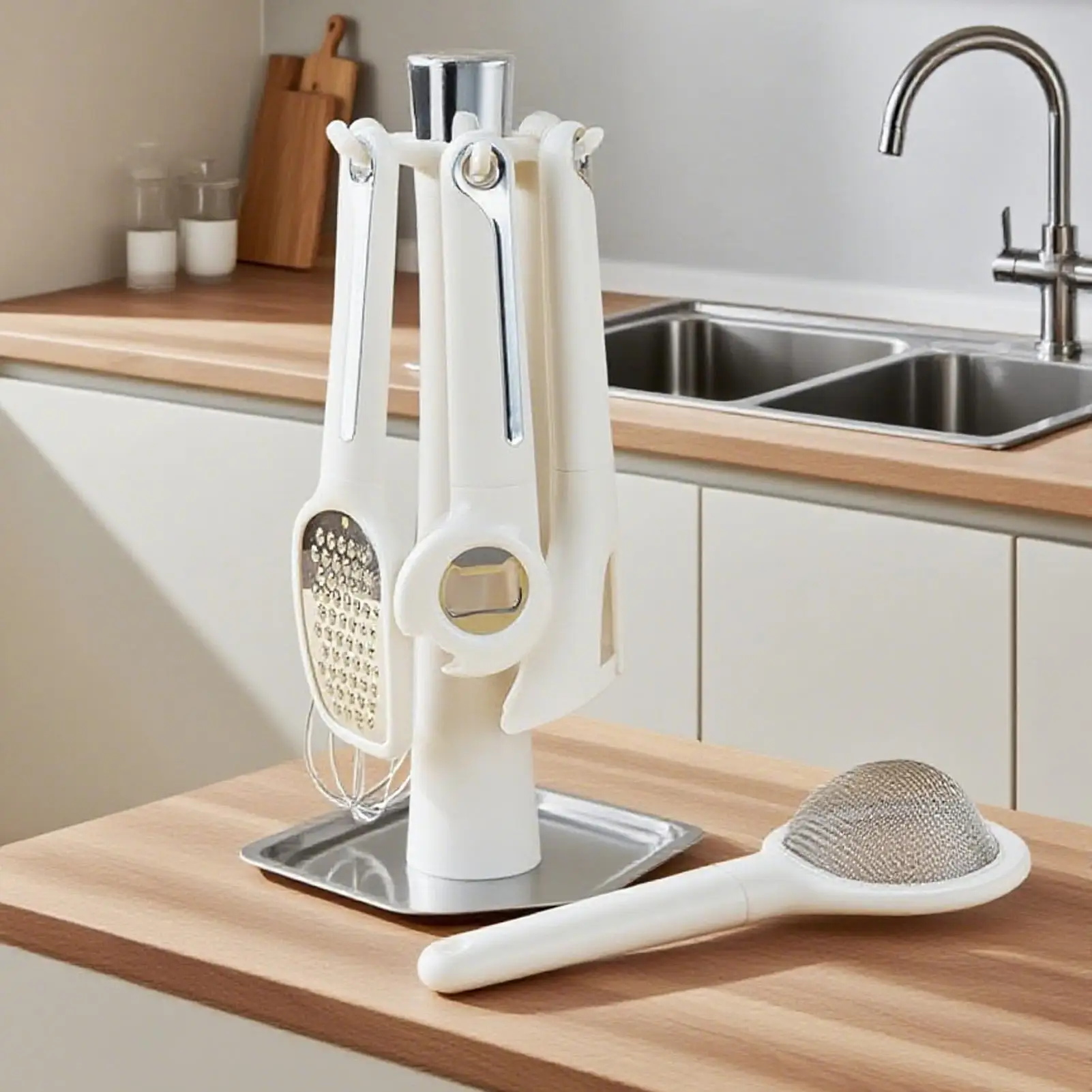 Kitchen Tool Set Vegetable Grater With Stand Includes Bottle Opener Peeler Grater Whisk And Sifter For Home Kitchen
Kitchen Tool Set Vegetable Grater With Stand Includes Bottle Opener Peeler Grater Whisk And Sifter For Home Kitchen