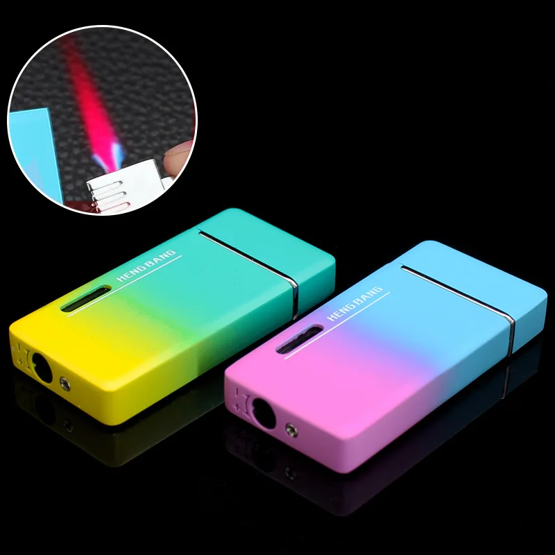 Novel Gradient Visible Gas Lighter Metal Inflatable Windproof Cigarette Lighters & Smoking Accessorie Ignifier Butane Inflatable
Novel Gradient Visible Gas Lighter Metal Inflatable Windproof Cigarette Lighters & Smoking Accessorie Ignifier Butane Inflatable