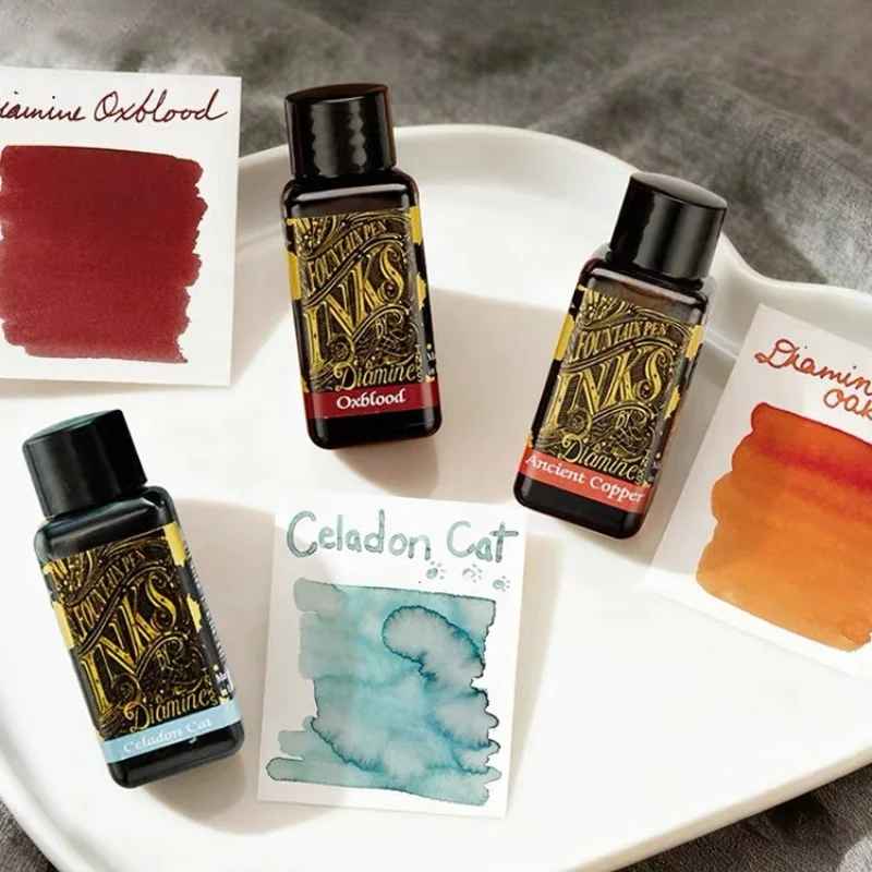 British Original Diamine 30ml Color Ink Multi Shades Art Painting Ink for Fountain Pen Dip Pen Writing Drawing Stationery
British Original Diamine 30ml Color Ink Multi Shades Art Painting Ink for Fountain Pen Dip Pen Writing Drawing Stationery