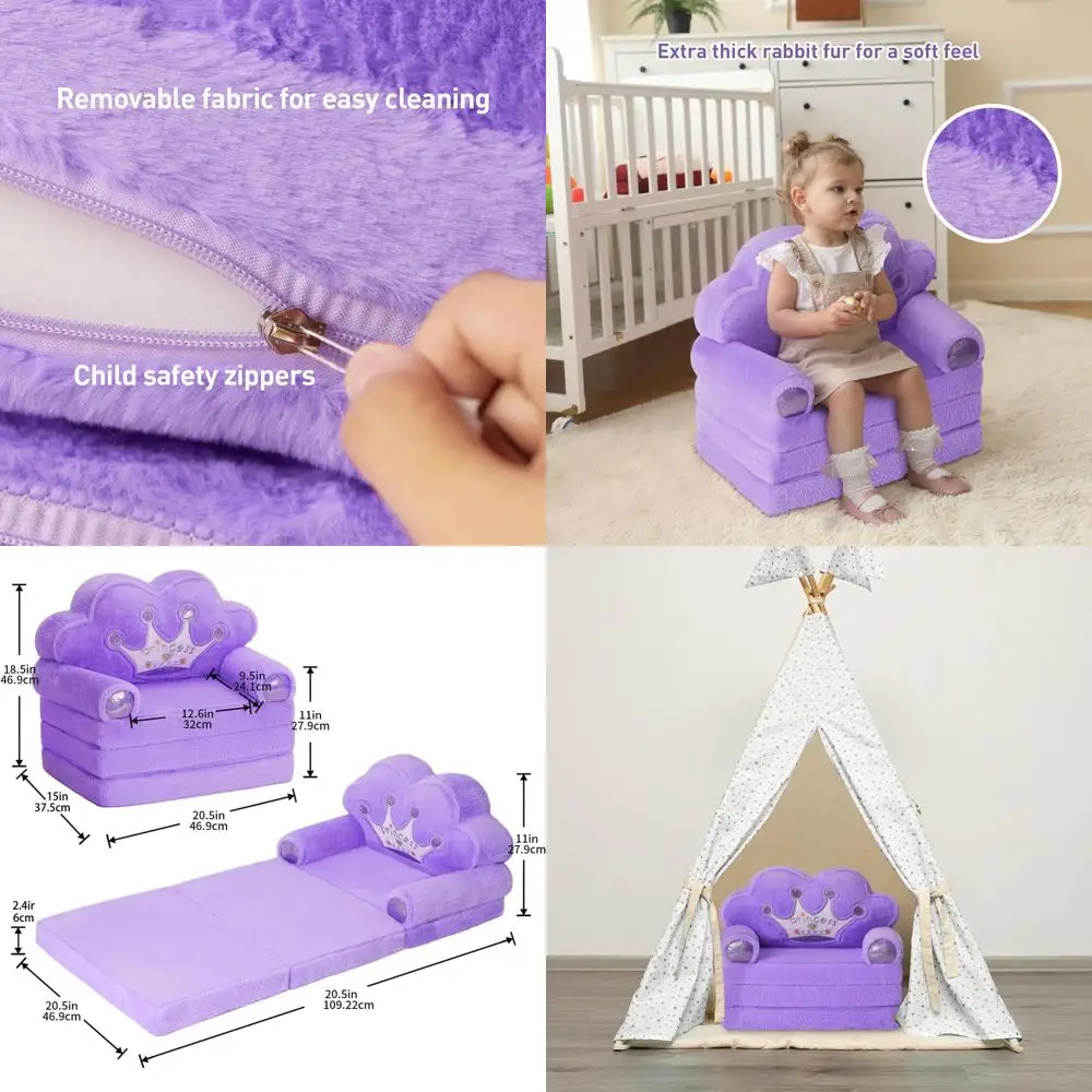 Comfortable Toddler Chair, Princess-Themed Couch, Recliners for Toddlers Over 18 Months, Kids' Furniture for Bedrooms and Playro
Comfortable Toddler Chair, Princess-Themed Couch, Recliners for Toddlers Over 18 Months, Kids' Furniture for Bedrooms and Playro