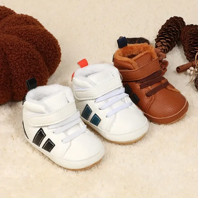 Casual Comfortable Solid Color Boots For Baby Boys And Girls Soft Warm Plus Fleece Boots For Indoor Outdoor Walking Autumn Winte
Casual Comfortable Solid Color Boots For Baby Boys And Girls Soft Warm Plus Fleece Boots For Indoor Outdoor Walking Autumn Winte