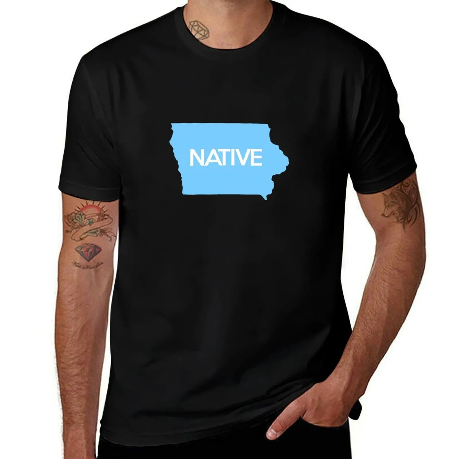 Iowa Native Blue IA T-Shirt Stylish Print Short Sleeve Tee
Iowa Native Blue IA T-Shirt Stylish Print Short Sleeve Tee