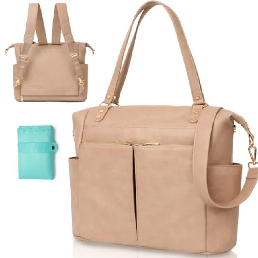 Diaper Bag Tote Leather Diaper Bag Backpack with 14 Pockets Convertible Baby Bag for Boys Girls Pañaleras Para Bebe Mommy Bag C
Diaper Bag Tote Leather Diaper Bag Backpack with 14 Pockets Convertible Baby Bag for Boys Girls Pañaleras Para Bebe Mommy Bag C