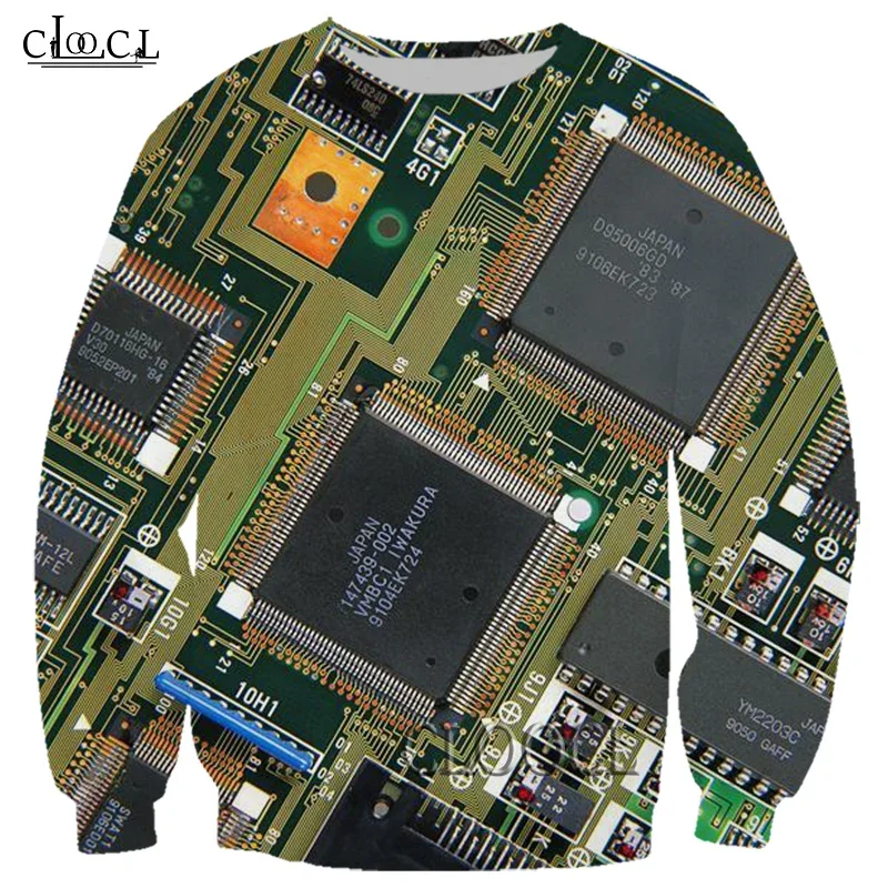CLOOCL Popular Unisex Sweatshirt 3D Print Newest Electronic Chip Casual Men Women Tracksuit Autumn Jogging Suit Tops
CLOOCL Popular Unisex Sweatshirt 3D Print Newest Electronic Chip Casual Men Women Tracksuit Autumn Jogging Suit Tops