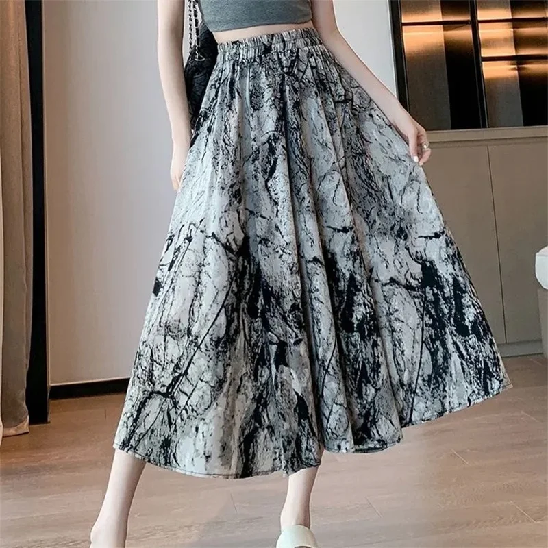 Large Size Chinese style Ink Painting Printed Skirt, for Women Clothing, 2024 New, Casual A-line Loose High Waisted Wrap Skirts
Large Size Chinese style Ink Painting Printed Skirt, for Women Clothing, 2024 New, Casual A-line Loose High Waisted Wrap Skirts