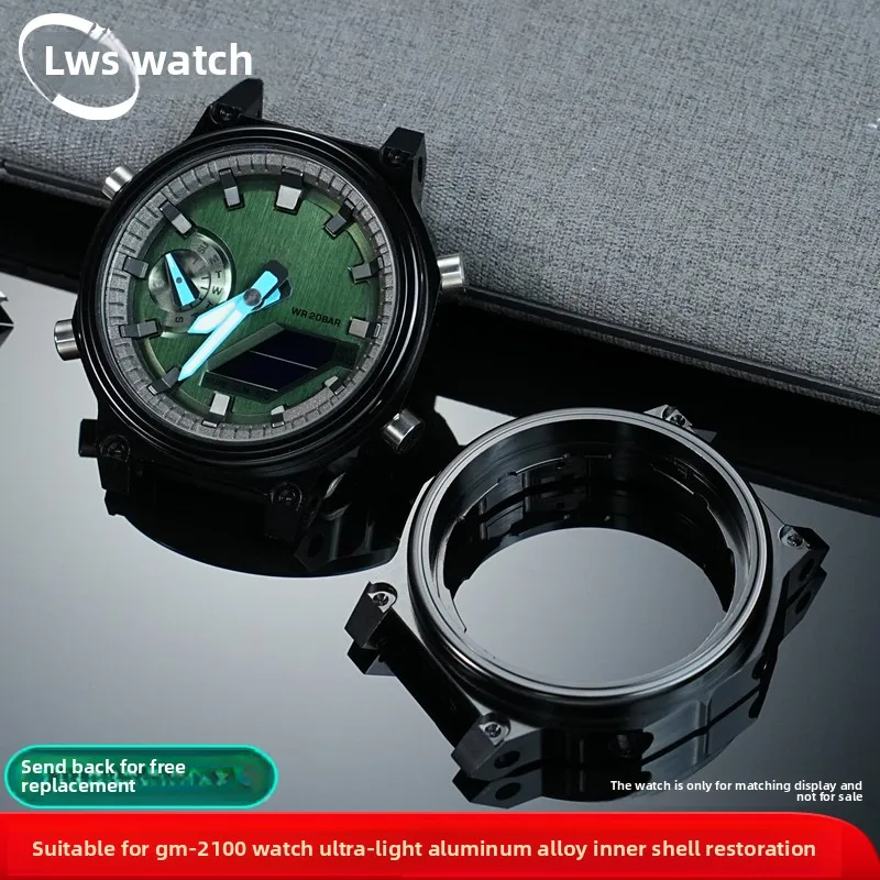 For Casio Royal Oak GM-2100 Modified metal stainless steel case inner shell watch accessories Give away screwsInstallation tools
For Casio Royal Oak GM-2100 Modified metal stainless steel case inner shell watch accessories Give away screwsInstallation tools