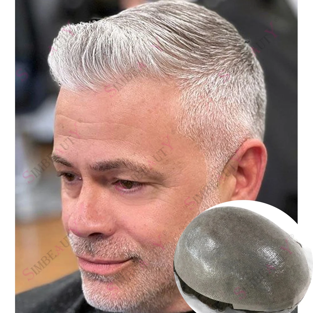 380# Brown Grey Super Ultra Thin Skin 0.06mm Natural Hairline Men Toupee Ombre Blonde 100%Human Hair Undetected Capillary System
380# Brown Grey Super Ultra Thin Skin 0.06mm Natural Hairline Men Toupee Ombre Blonde 100%Human Hair Undetected Capillary System