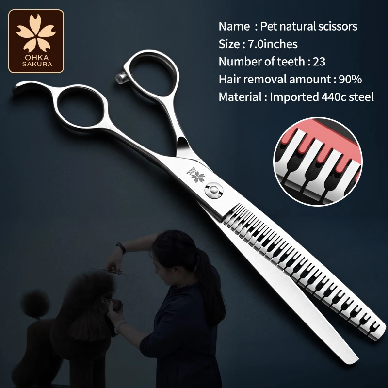 Pet Grooming Natural Scissors With A Hair Removal Rate Of 90% For Thinning Fish Bones, Specifically Designed For Beauty Shops
Pet Grooming Natural Scissors With A Hair Removal Rate Of 90% For Thinning Fish Bones, Specifically Designed For Beauty Shops