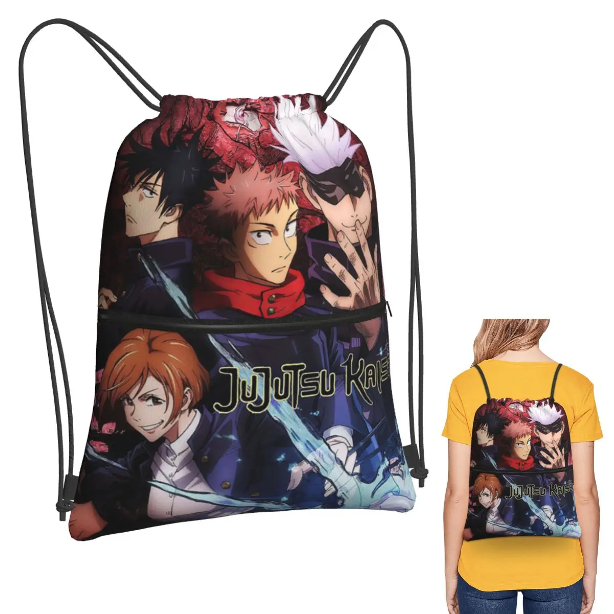 Megumi Besto Friendo Jujutsu Kaisen Sukuna Anime Backpacks Fashion Drawstring Bags Sports Bag Book Bags for Travel School
Megumi Besto Friendo Jujutsu Kaisen Sukuna Anime Backpacks Fashion Drawstring Bags Sports Bag Book Bags for Travel School
