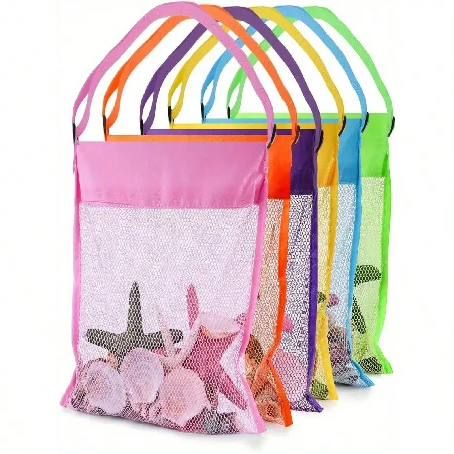 1pc/3pcs Bright Color Mesh Beach Tote Bag - Lightweight, Adjustable Shoulder Strap, Foldable Design, Suitable For Outdoor Activities, Picnics And Shell Collecting, Essential For Beach | Bright Color Tote Bag | Durable Handle, Beach Tote Bag,
1pc/3pcs Bright Color Mesh Beach Tote Bag - Lightweight, Adjustable Shoulder Strap, Foldable Design, Suitable For Outdoor Activities, Picnics And Shell Collecting, Essential For Beach | Bright Color Tote Bag | Durable Handle, Beach Tote Bag,