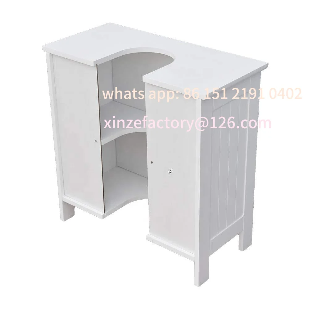 Customizable mebli łazienkowych: nowoczesna biała szafka pod umywalkę stojąca z półką.
Customizable mebli łazienkowych: nowoczesna biała szafka pod umywalkę stojąca z półką.