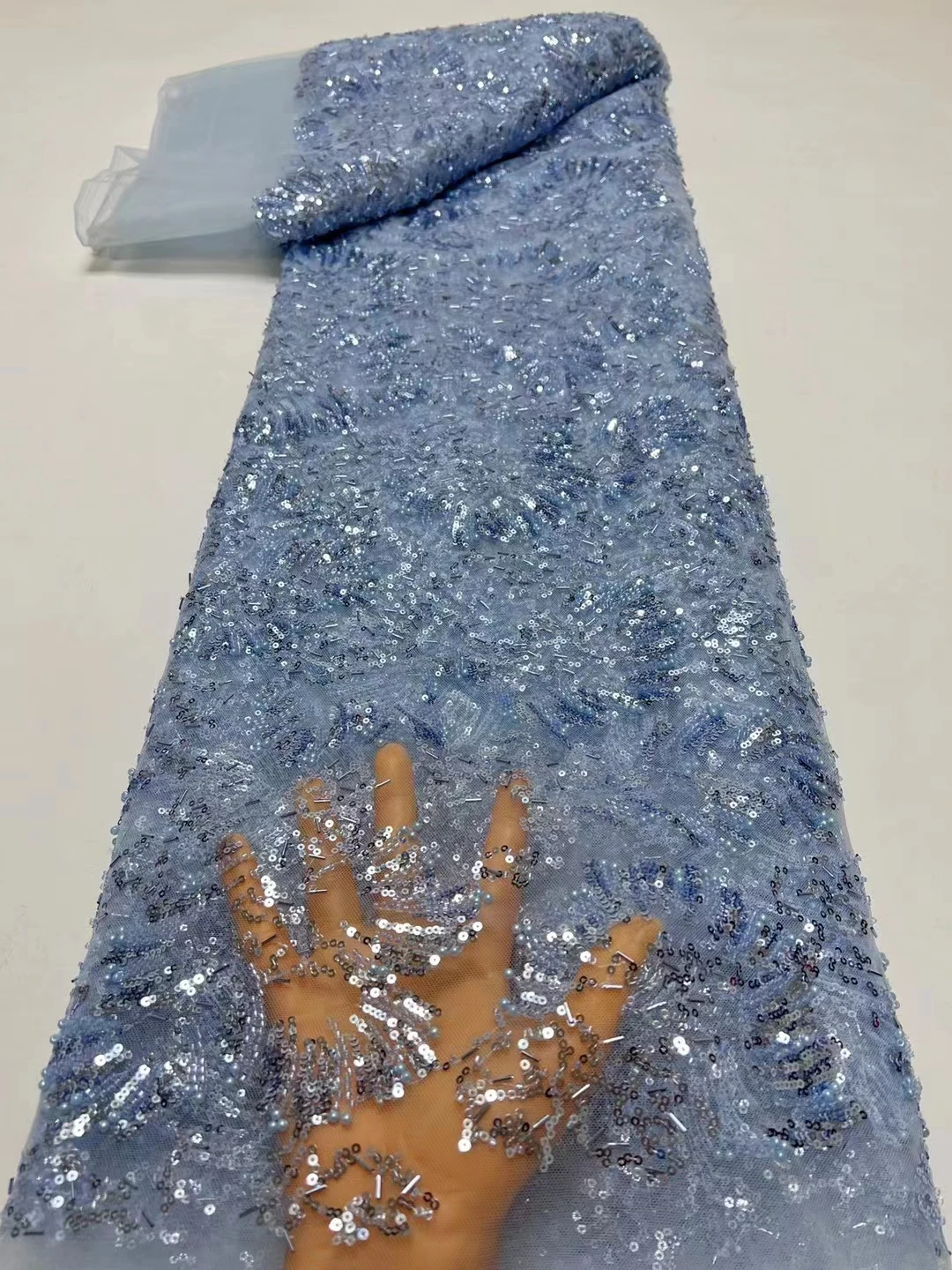Latest Luxury African Lace Fabric 2023 High Quality Nigerian Sequins Lace Fabric Embroidery Beads For Party Dress Hx
Latest Luxury African Lace Fabric 2023 High Quality Nigerian Sequins Lace Fabric Embroidery Beads For Party Dress Hx