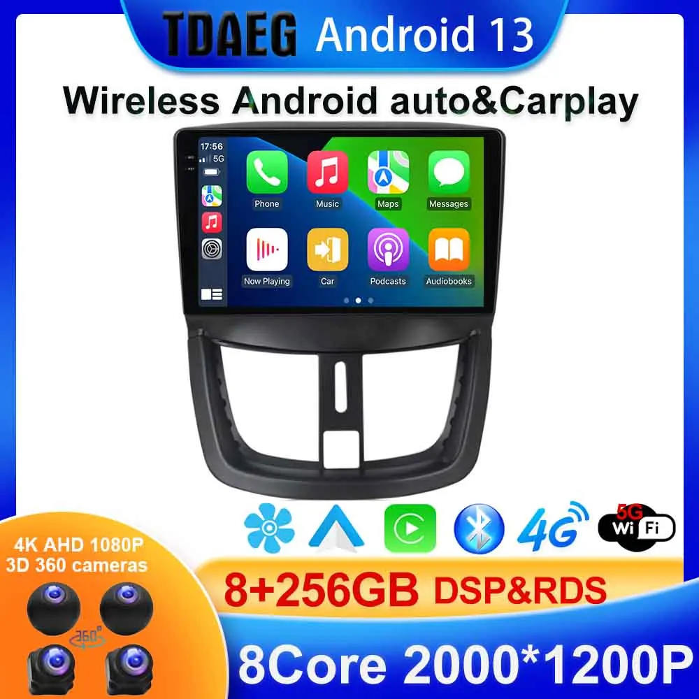 BT5.0 8 + 256G For Peugeot 207 2006 - 2015 Car Radio Multimedia Video Player Navigation GPS Android 13 No 2din 2 din DVD
BT5.0 8 + 256G For Peugeot 207 2006 - 2015 Car Radio Multimedia Video Player Navigation GPS Android 13 No 2din 2 din DVD