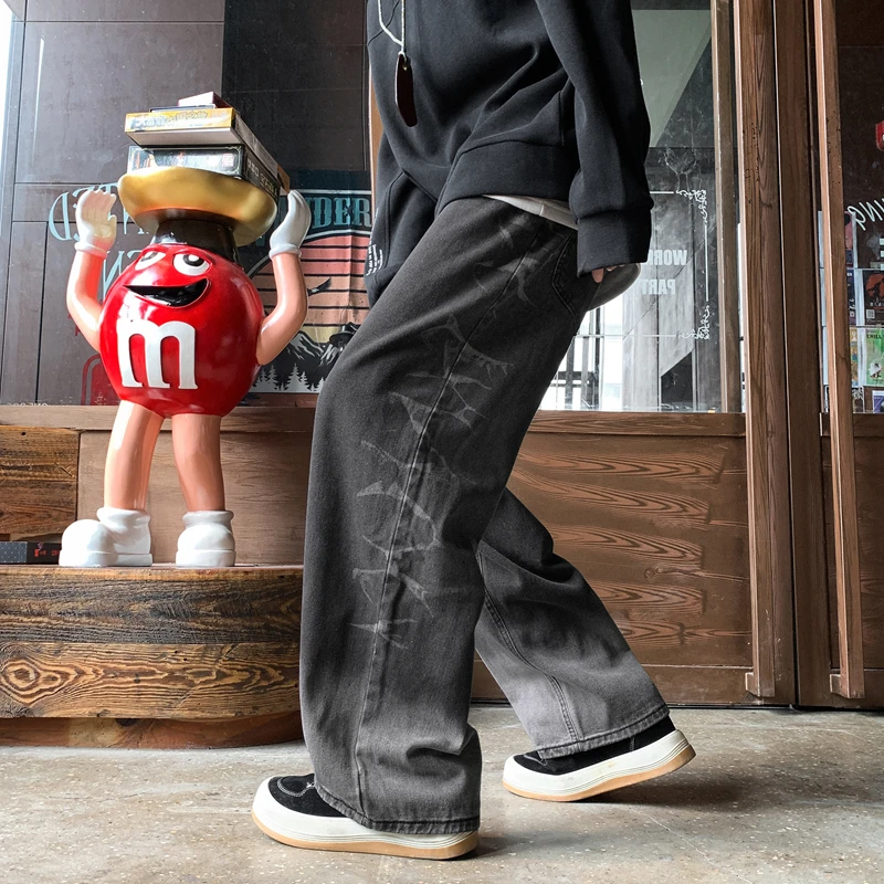 Мужские джинсы Distred: весенне-осенние, с эффектом тай-дай, винтажные, прямые, модные, в стиле High Street, широкие штанины
Мужские джинсы Distred: весенне-осенние, с эффектом тай-дай, винтажные, прямые, модные, в стиле High Street, широкие штанины