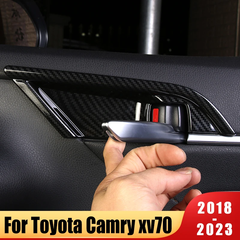 Car Accessories For Toyota Camry 2018 2019 2020 2021 2022 2023 XV70 ABS Carbon Fiber Interior Door Handle Bowls Cover Trim 4pcs
Car Accessories For Toyota Camry 2018 2019 2020 2021 2022 2023 XV70 ABS Carbon Fiber Interior Door Handle Bowls Cover Trim 4pcs